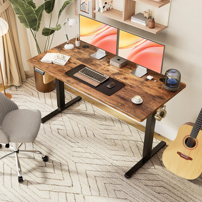 Electric Standing Desk, 55x24 Height Adjustable Workstation