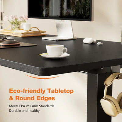 MCQ Electric Standing Desk Height Adjustable 40x24 Inch Stand Up Sit Stand Computer Desk Workstation Ergonomic Work Table